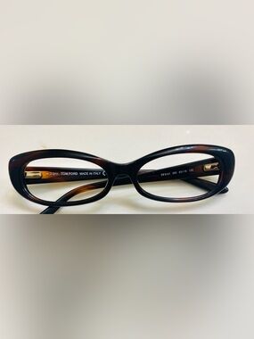 Tom Ford Women's Tortoise rectangle /oval Slim Eyeglasses only- Brown/Black